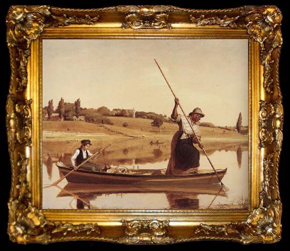 framed  William Sidney Mount Fishing, ta009-2